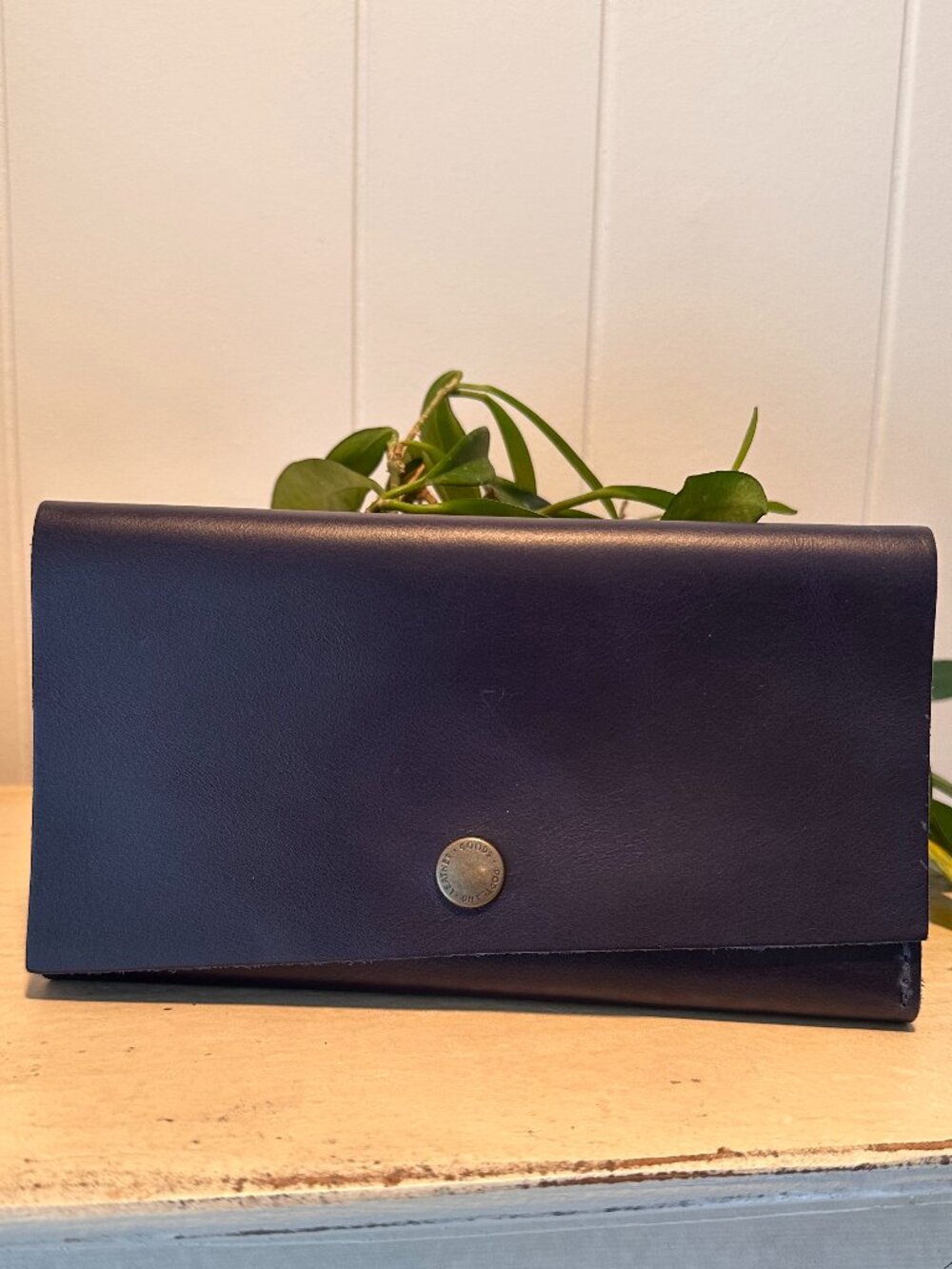 Portland Leather Rancher Wallet in Cowboy Blue